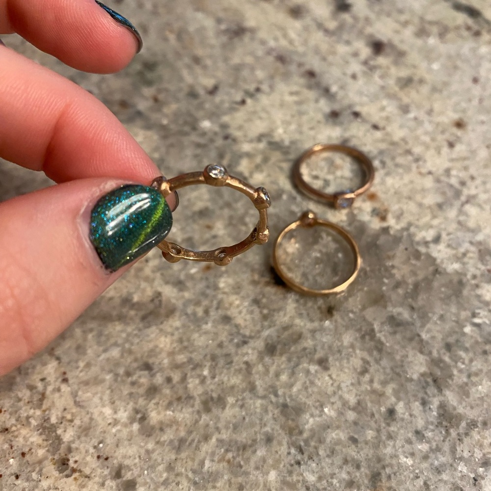 Kate Spade set of 3 stackable rings - Picture 5 of 8
